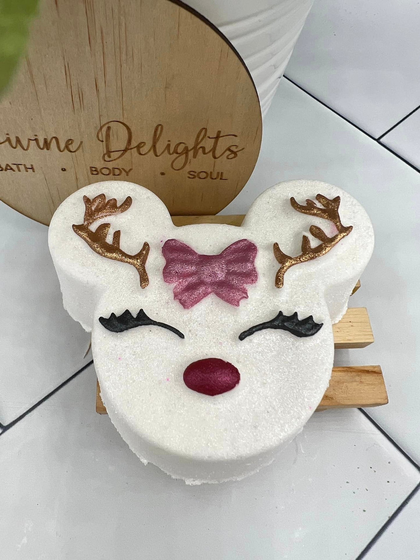 Mouse Reindeer, Bath Bomb Mould