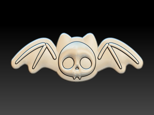 Halloween Skull Bat, Bath Bomb Mould