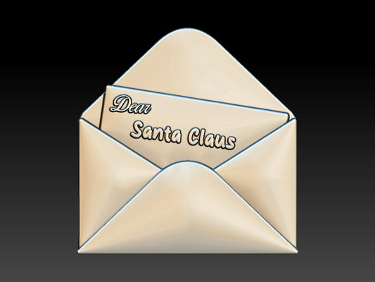 Santa Letter, Bath Bomb Mould