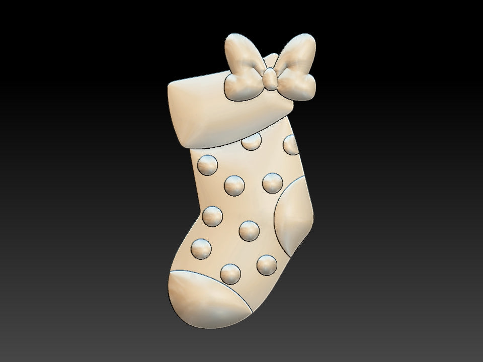 Christmas Stockings, Bath Bomb Mould