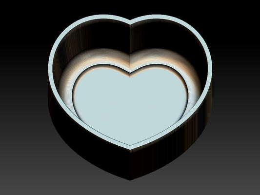 Heart, 3D Printed Hybrid Bath Bomb Mould