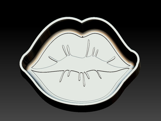 Luscious Lips, 3D Printed Hybrid Bath Bomb Mould