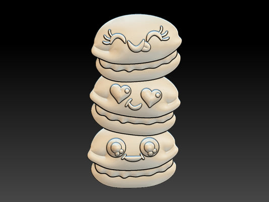 Kawaii Macaroons, Bath Bomb Moulds