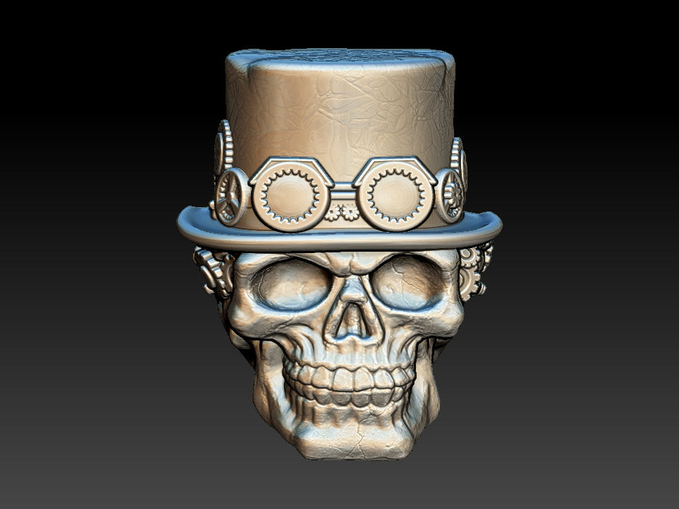 Steampunk Skull, Bath Bomb Mould