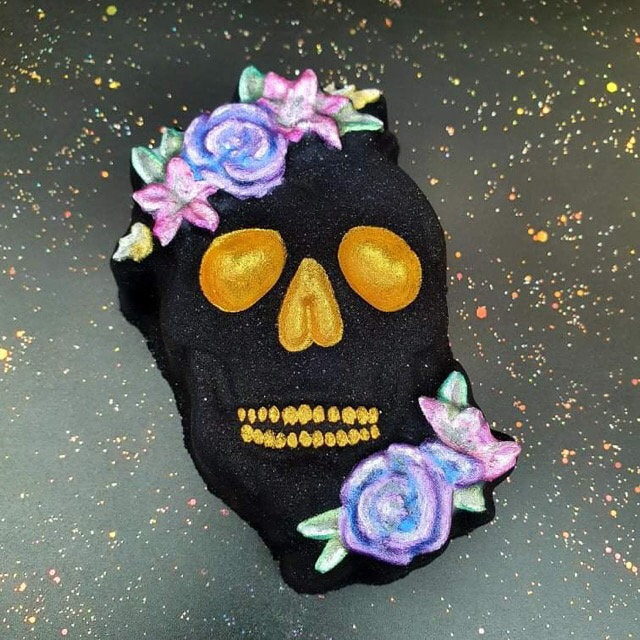 Beautiful Flower Skull Bath Bomb Mould