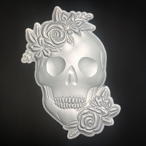 Beautiful Flower Skull Bath Bomb Mould