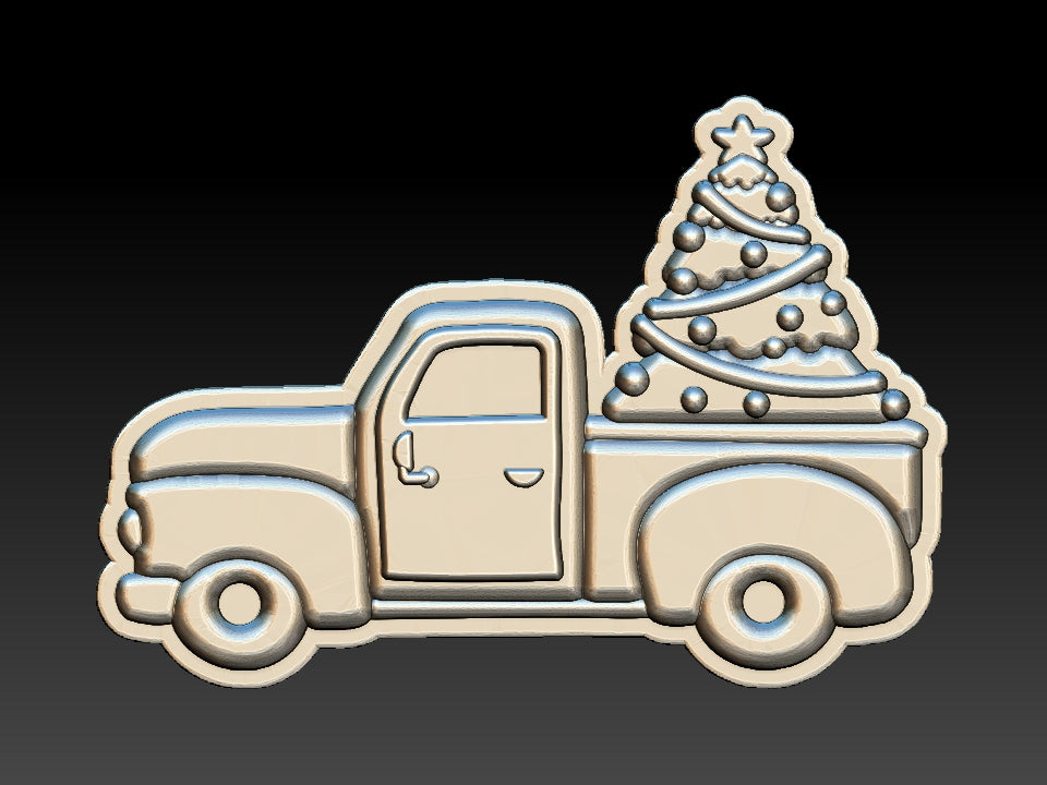 Christmas Cars, Bath Bomb Mould