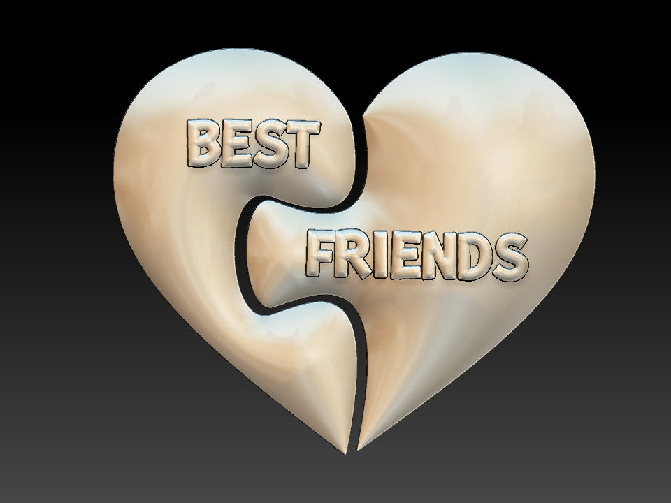 Best friends Puzzle Hearts, Bath Bomb moulds