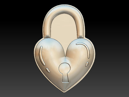 Heart Lock, Bath Bomb Mould