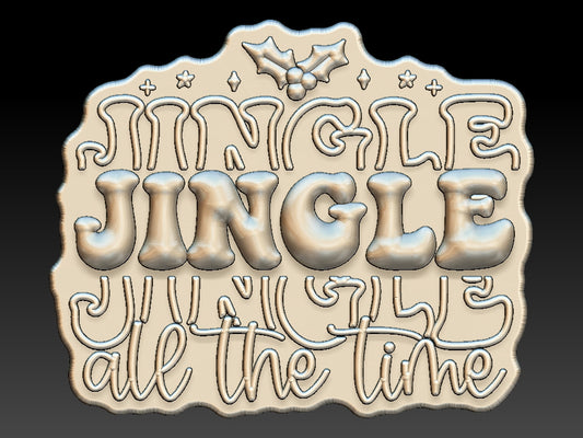 Jingle All The Time Christmas Bath Bomb Mould