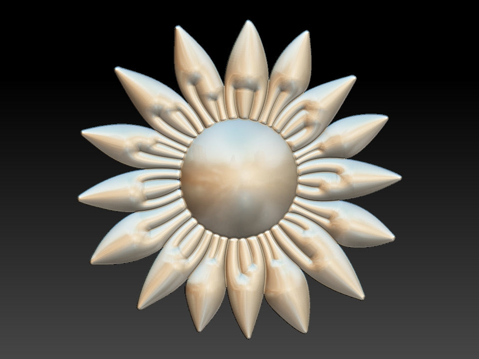 Pointy Sunflower, Bath Bomb moulds