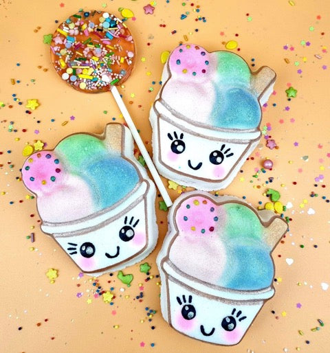 Kawaii Ice Cream Bath Bomb Mould