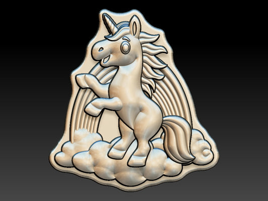 Unicorn with Rainbow, Bath Bomb moulds