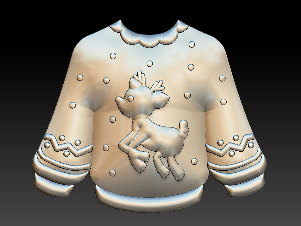 Ugly Christmas Sweater, Bath Bomb Mould